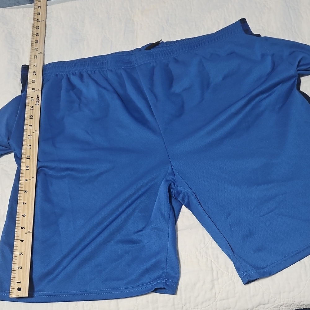.Athletic Blue Performance Shorts